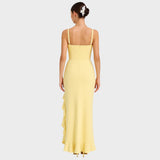 Krista - Elegant Corset Dress with Ruffled Details