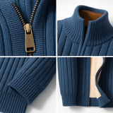 Johann | Classic Knitted Zip-Up Cardigan