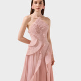 Ema - Long Dress with Ruffles