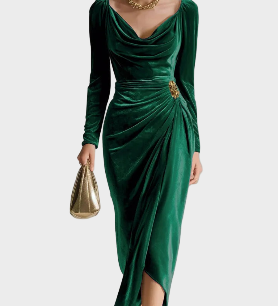 Sylvana - Elegant Midi Dress