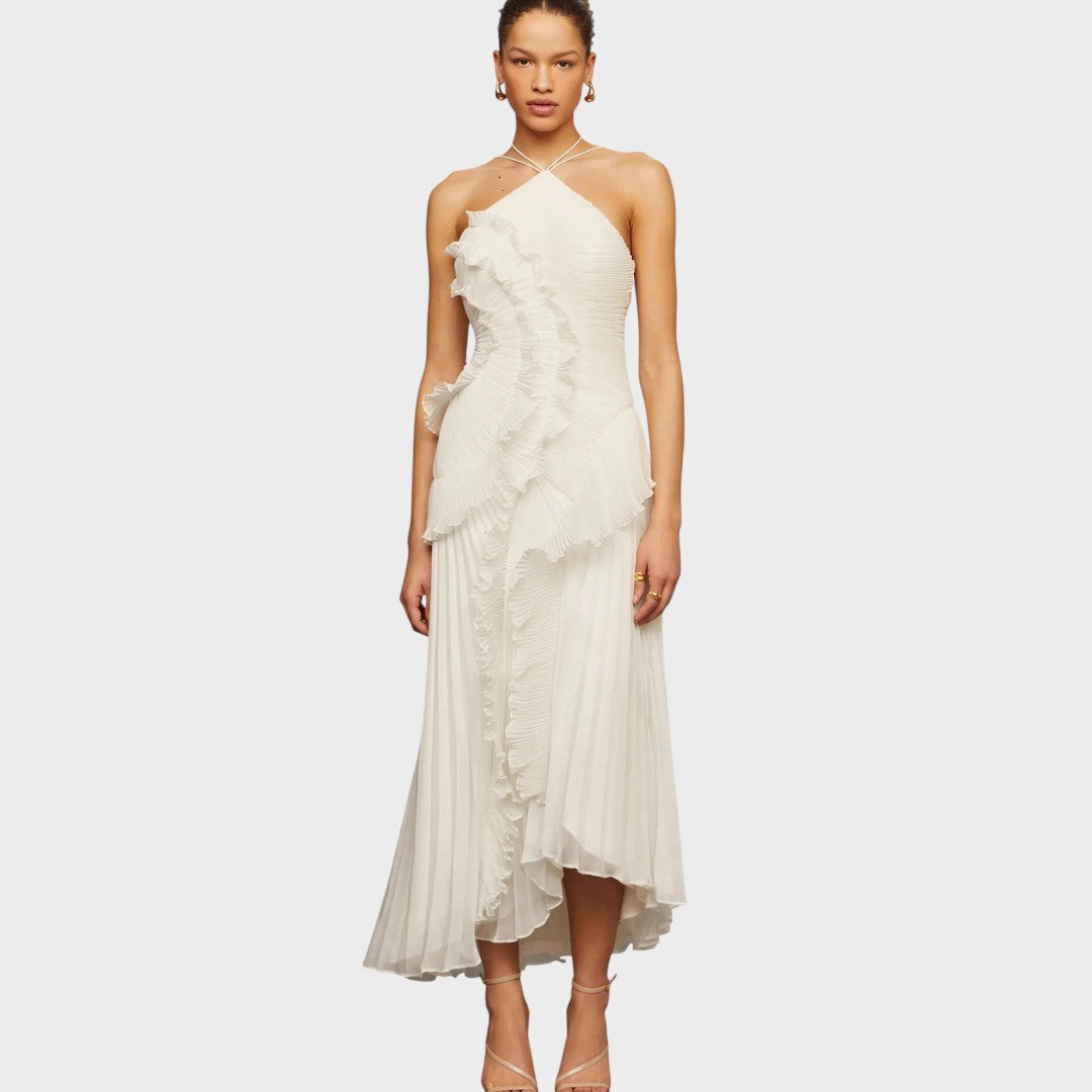 Ema - Long Dress with Ruffles