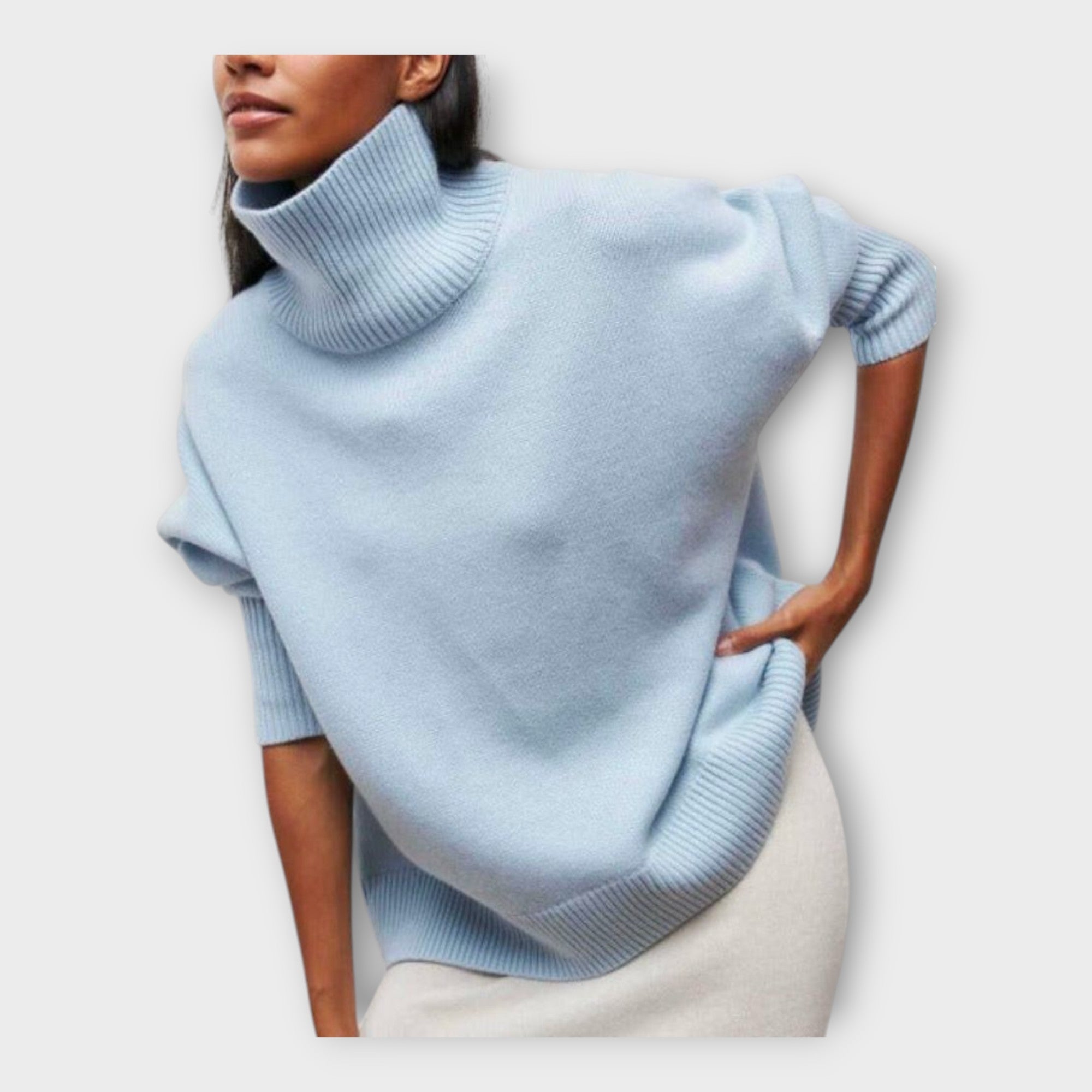 High Neck Knit Sweater