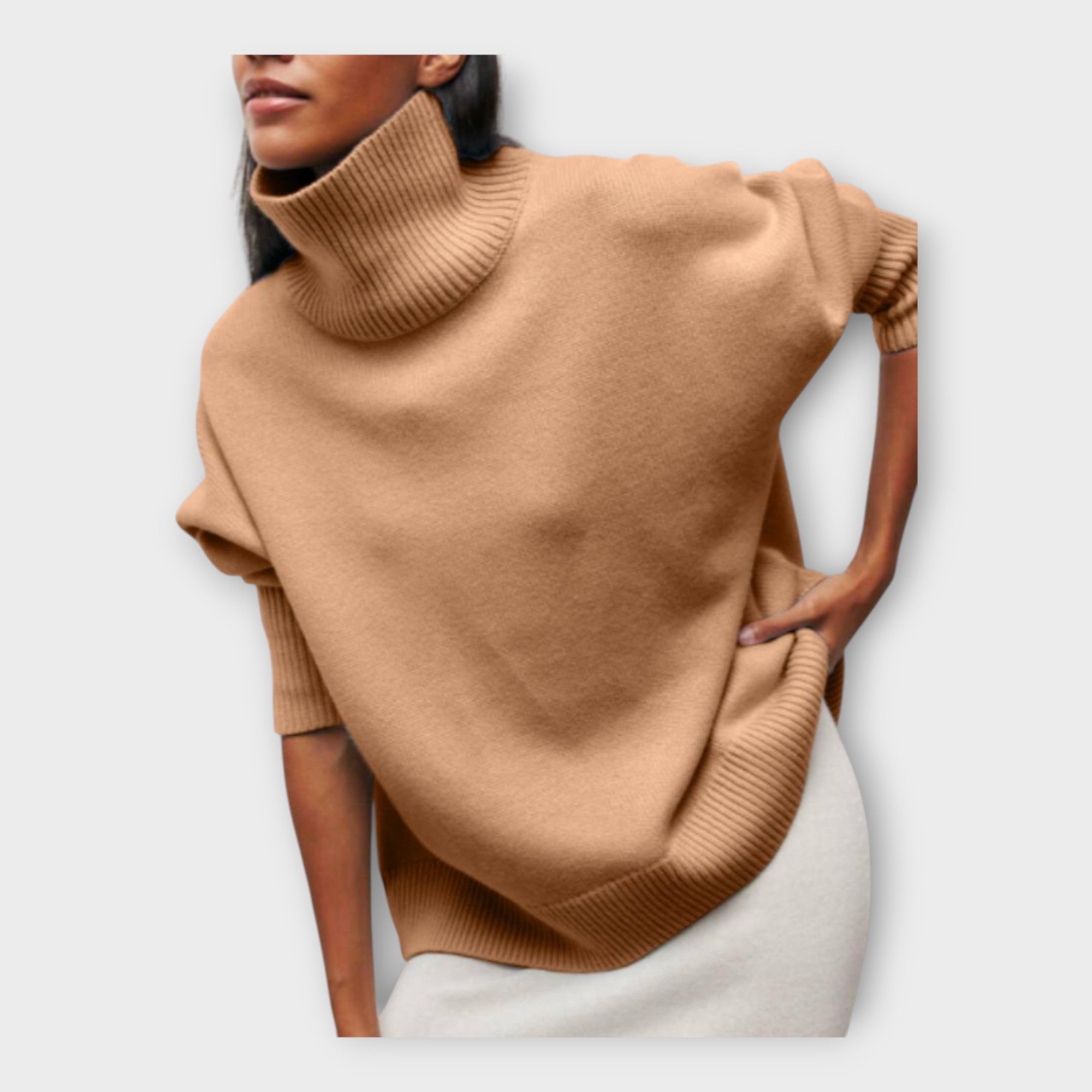 High Neck Knit Sweater