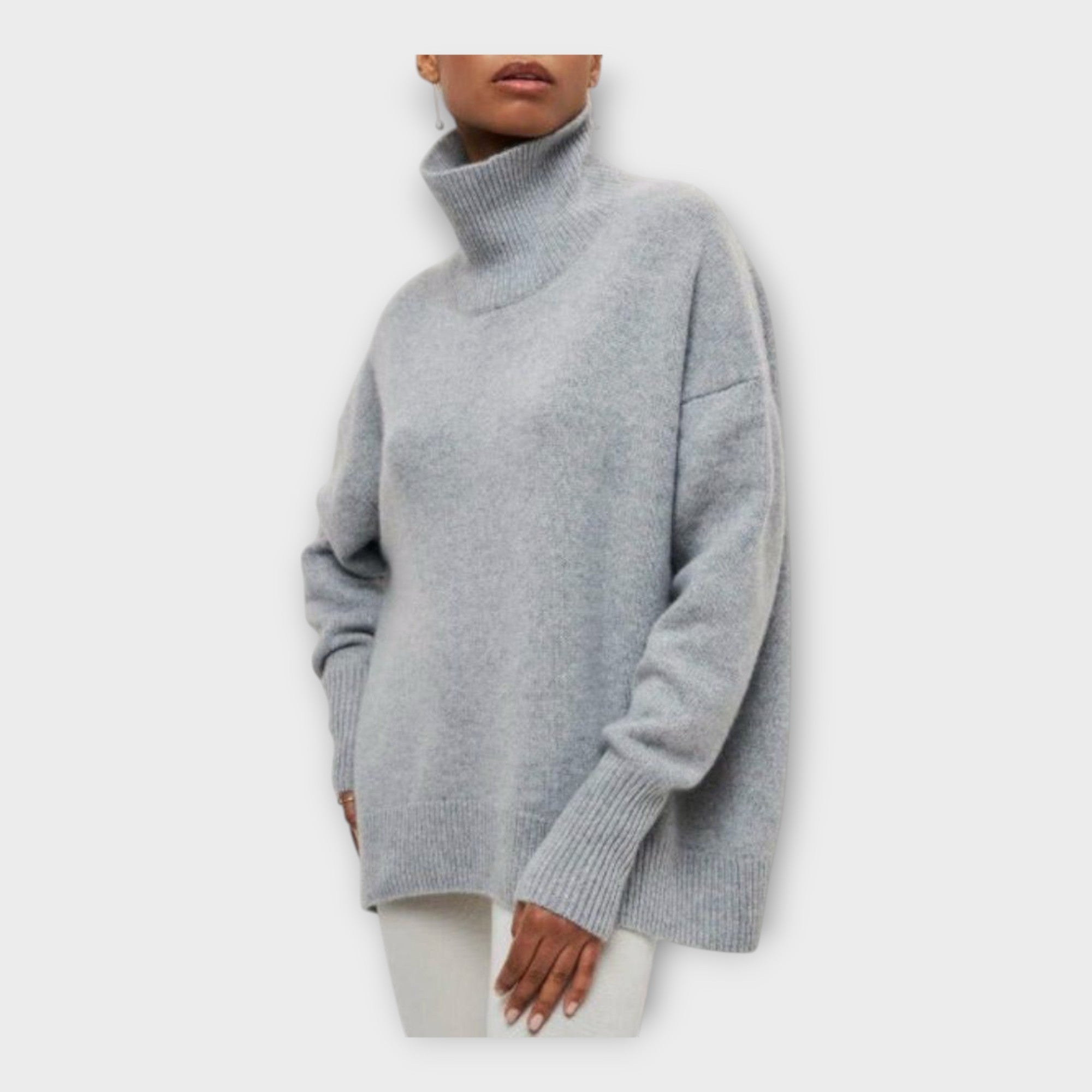 High Neck Knit Sweater