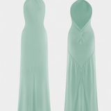 Trinity - Halter Dress Adjustable Open Back
