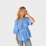 Margareta – Elegant Blouse with Collar