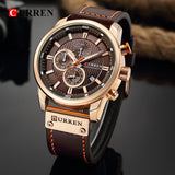 Luxury Watch with Leather Strap