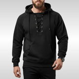 HARRICK HOODED JACKET WITH LACING | ROBUST WARMTH AND STYLE