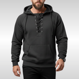 HARRICK HOODED JACKET WITH LACING | ROBUST WARMTH AND STYLE