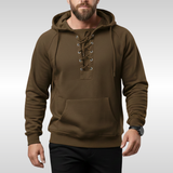 HARRICK HOODED JACKET WITH LACING | ROBUST WARMTH AND STYLE