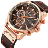 Luxury Watch with Leather Strap