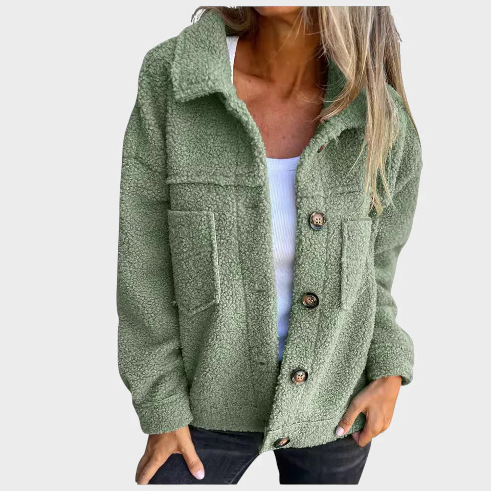 Eva - soft fleece jacket with buttons
