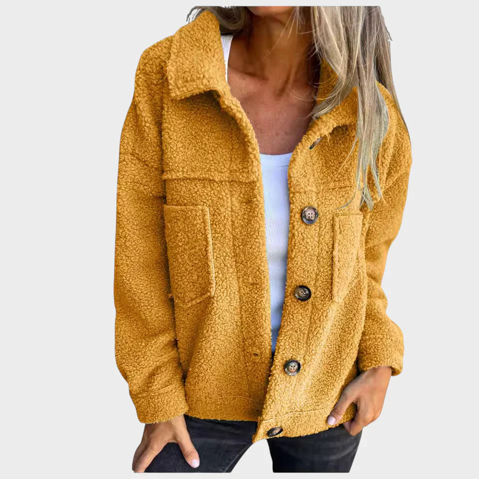 Eva - soft fleece jacket with buttons