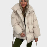 Maja - Short Puffer Jacket with Belt