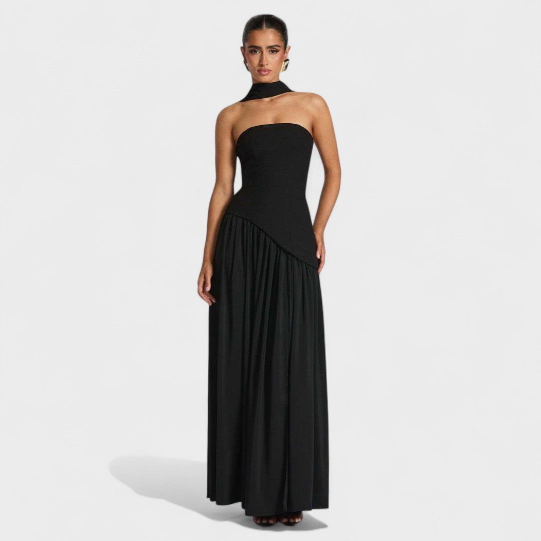 Hana - Elegant Long Dress with Sophisticated Cut