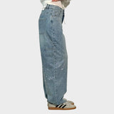 Valerie – wide jeans with a gentle shine
