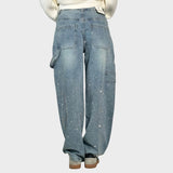 Valerie – wide jeans with a gentle shine