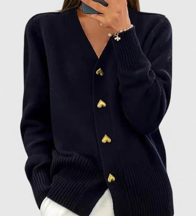 Elegant – Knitted Jacket with Buttons