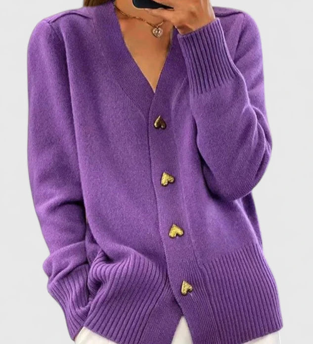 Elegant – Knitted Jacket with Buttons