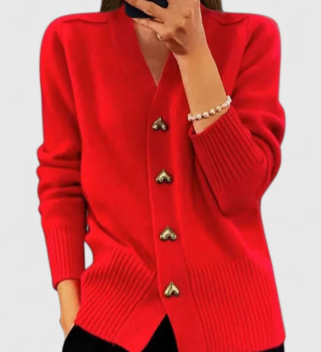Elegant – Knitted Jacket with Buttons