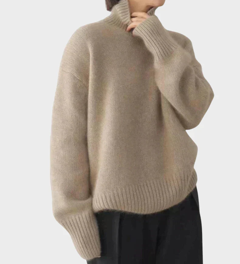 Alja - High Neck Cashmere Sweater
