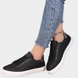 Modern Sports Shoes with Details and Quilted Texture
