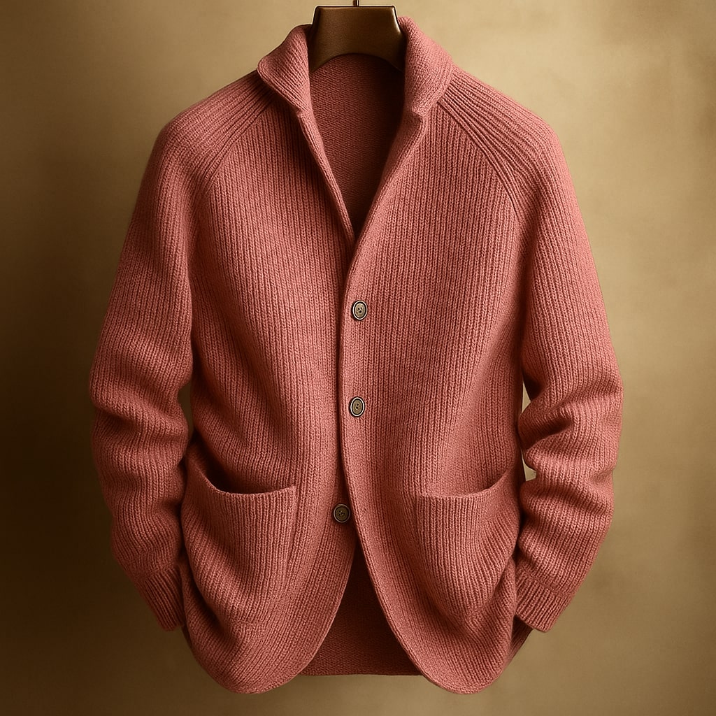 SILVARO - Textured Knitted Cardigan