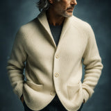 SILVARO - Textured Knitted Cardigan