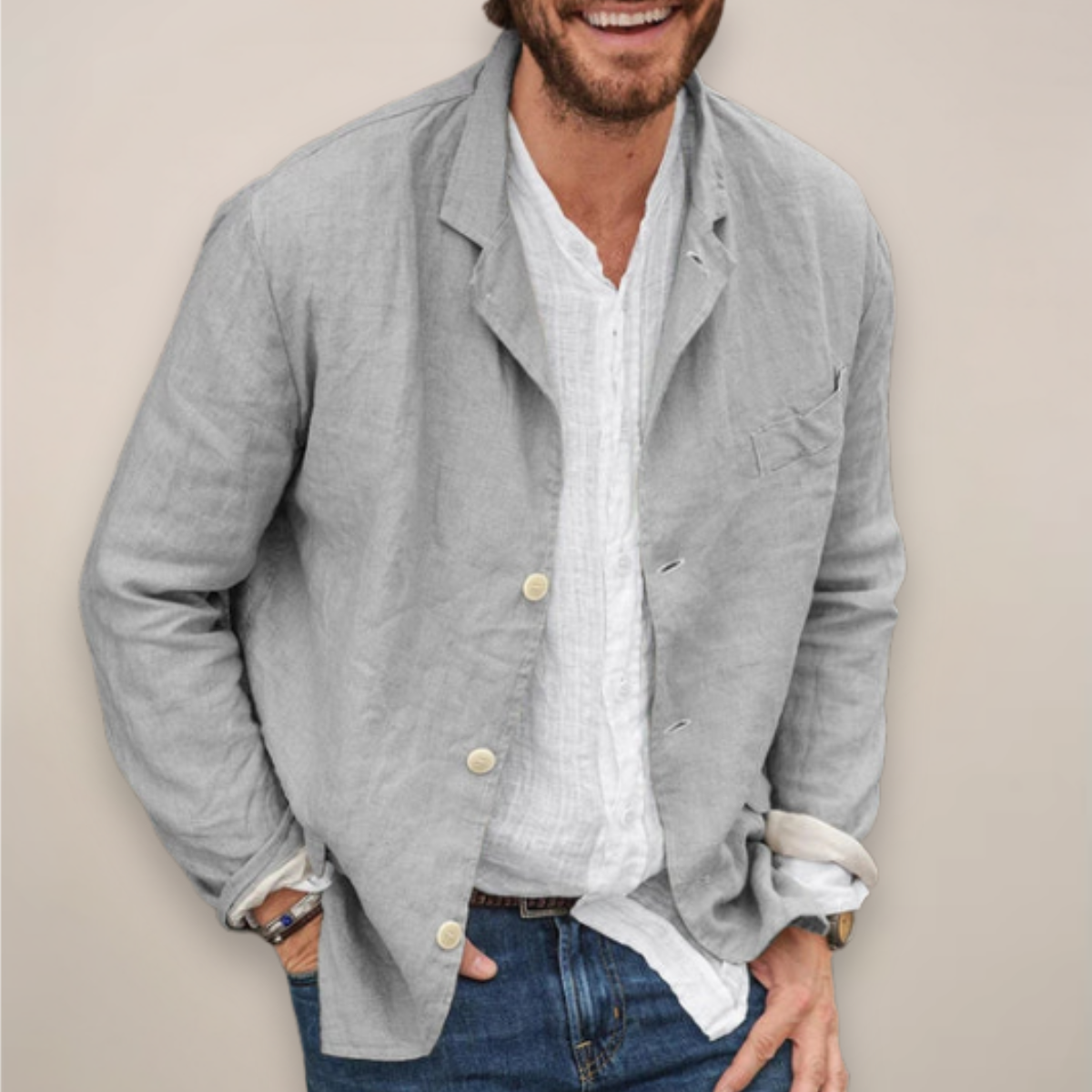 Edward | Linen Blazer in Relaxed Fit