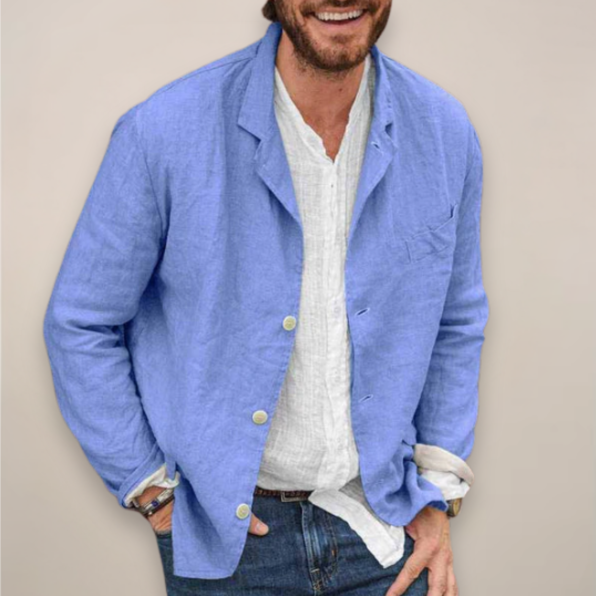 Edward | Linen Blazer in Relaxed Fit