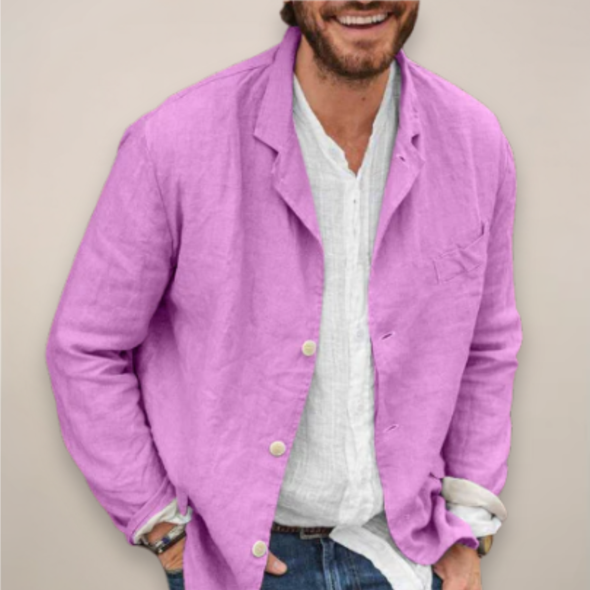 Edward | Linen Blazer in Relaxed Fit