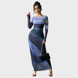 Antonija - Elegant Long Dress with Long Sleeves