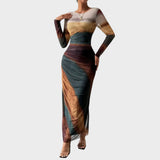 Antonija - Elegant Long Dress with Long Sleeves