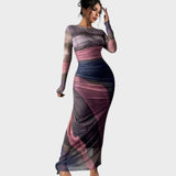 Antonija - Elegant Long Dress with Long Sleeves