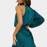 Mara - Mini dress with one-shoulder draping