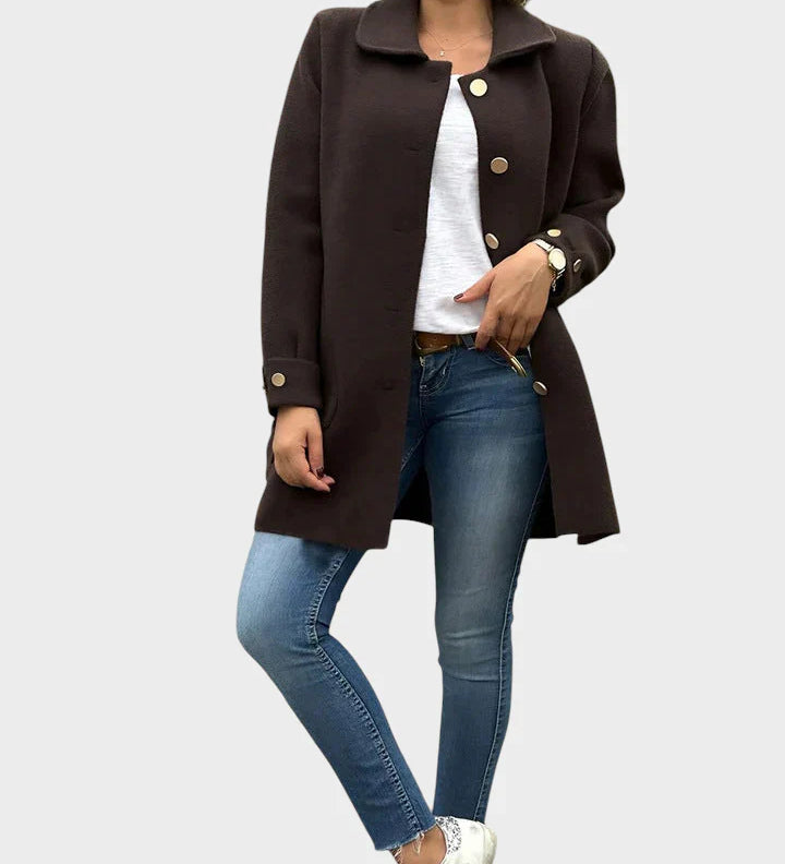 Gaja - Oversized Coat with Long Sleeves