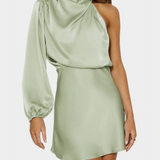 Mara - Mini dress with one-shoulder draping