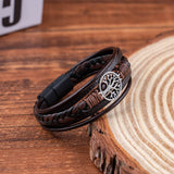 Yggdrasil - Braided Leather Bracelet
