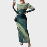 Antonija - Elegant Long Dress with Long Sleeves