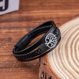 Yggdrasil - Braided Leather Bracelet