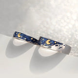 Starry Bond – Van Gogh Rings for Couples