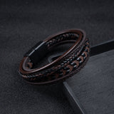 Ragnar Band - Leather Braided Viking Bracelet