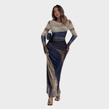Antonija - Elegant Long Dress with Long Sleeves