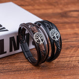 Yggdrasil - Braided Leather Bracelet