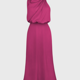 Rina - Elegant Dress with Draped Collar