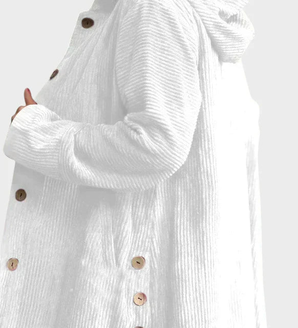 Krista - Comfortable Velvet Jacket with Hood