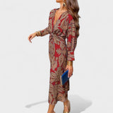 Vesna - Midi Dress with V-Neck