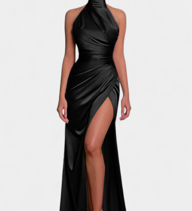 Symone - Dramatic Dress with Side Slit