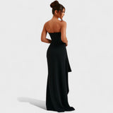 Ema - Long Strapless Evening Dress