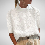 Vita – Embroidered Blouse with Collar